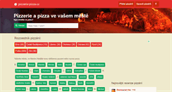 Desktop Screenshot of pizzerie-pizza.cz