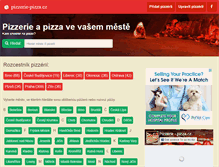 Tablet Screenshot of pizzerie-pizza.cz